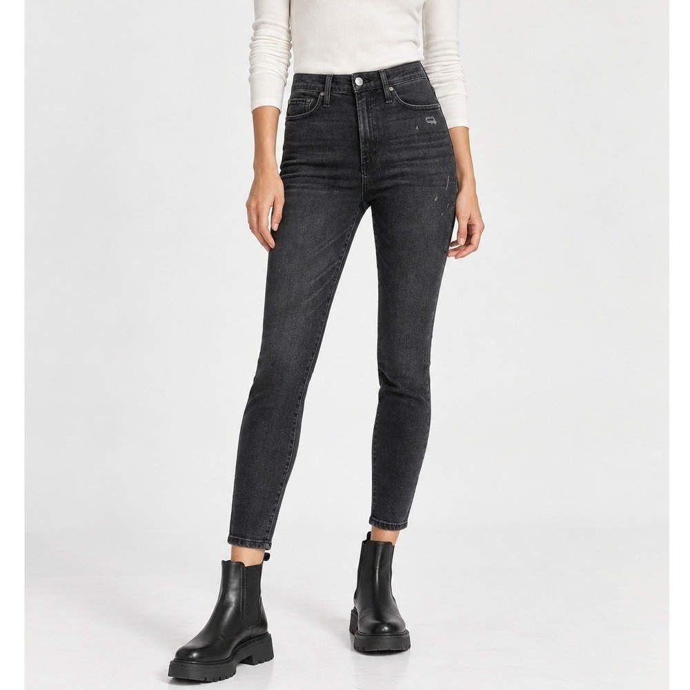 Alice + Olivia Good Skinny Jeans Women's 24 Black Magic Sleek Polished Wardrobe